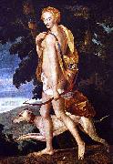 School of Fontainebleau Diana huntress oil painting artist